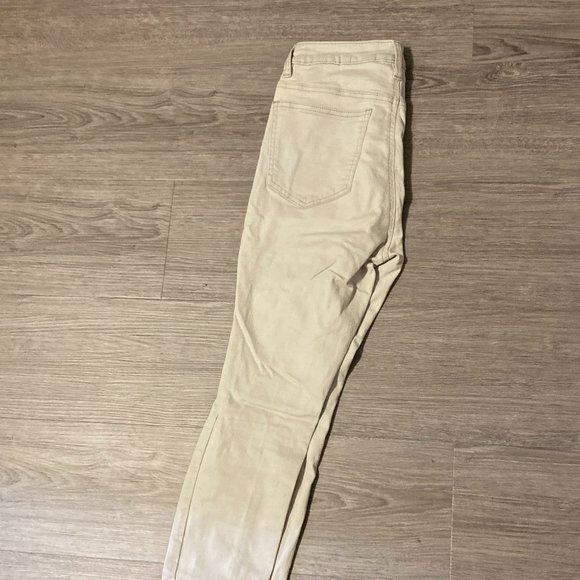 Tan skinny ripped Jeans - Picture 1 of 2
